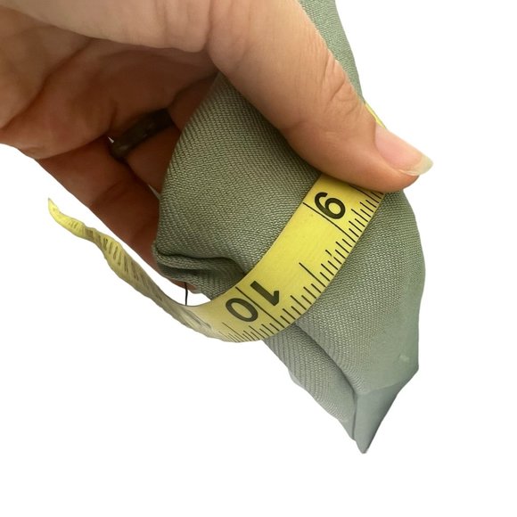 Vintage 70s Green High Rise Wide Leg Medium Tall - Picture 7 of 14